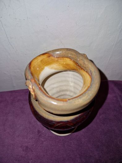 Castle Arch brown glaze pottery vase