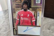 Jeremie Frimpong Liverpool Topps Deco Auto /50