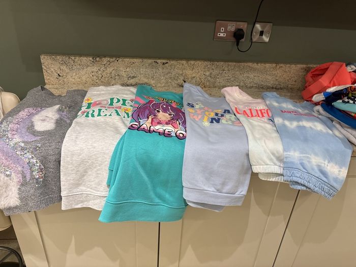 girls hoodies bundle x 7, age 14 years