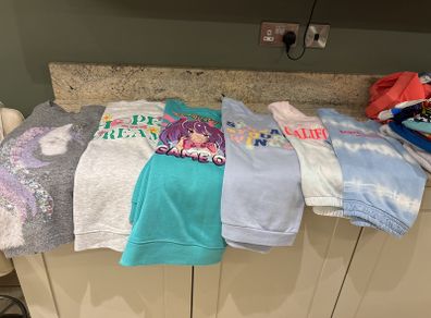 girls hoodies bundle x 7, age 14 years
