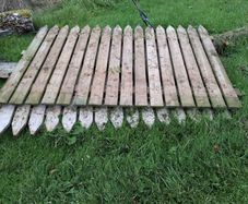Wood panel fencing x 2