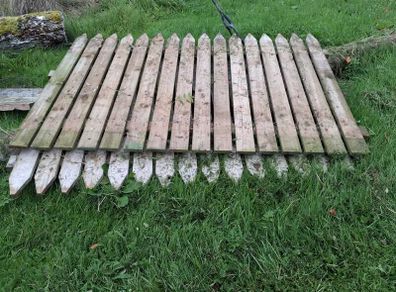 Wood panel fencing x 2