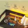 Black Chest of Drawers Bedroom, with LED Light trip with 10 Adjustable Colors and 2 USB and 2 AC Outlets Image 6