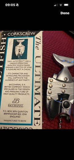 Vintage 'Lazy Fish 'Corkscrew