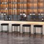 66 cm Bar Stools Set of 4, Black Breakfast Barstools, Kitchen Bar Stool Chairs with Metal Leg for Kitchen Island Counter Breakfast Bars Living Room Party Image 7