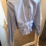 Pretty Blue Shirt with Pearl Effect Buttons size 8 Image 2