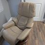 Ekornes Stressless Reno Swivel Leather Recliner Image 8
