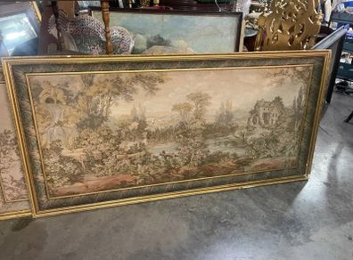 Old framed tapestry