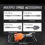 Jack Hammer Demolition Concrete Breaker Electric Hammer 4 Chisel Bits Image 4