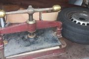 Antique Book  Press Metal and Bronze Solid highest quality working perfectly  Early 1900s  A3 size