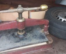 Antique Book  Press Metal and Bronze Solid highest quality working perfectly  Early 1900s  A3 size
