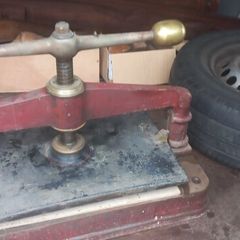 Antique Book  Press Metal and Bronze Solid highest quality working perfectly  Early 1900s  A3 size