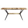 Dining Table 180x90x76 cm Solid Mango Wood Image 4