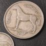 1940 Halfcrown+Shilling set, silver. Image 3