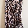 Satin Leopard Print Skirt, size S Image 6