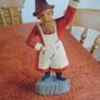 Hand Carved Figures x 2 for Sale Image 4