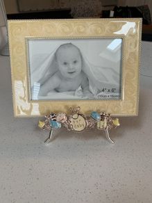 Beautiful and unusual Baby's gender neutral picture frame