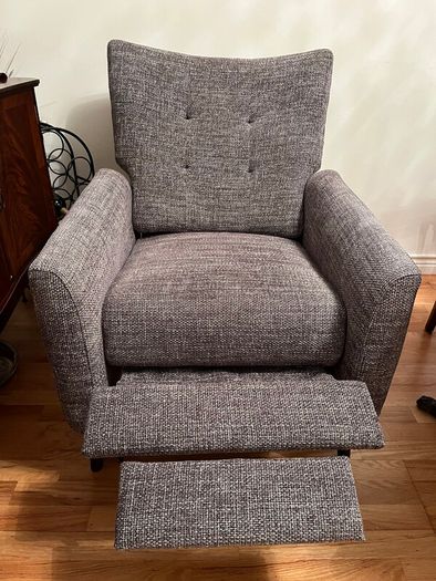Recliner material chair
