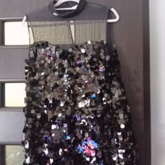 Sequined black dress