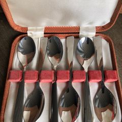 Vintage Set Of 6 Firth Stainless Steel Teaspoons