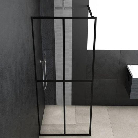 Walk-in Shower Screen Tempered Glass 100x195 cm