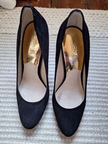 Michael Kors Black Suede Heels