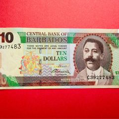 Barbados   10  DOLLARS .  2007. Pick  68a  . ( Uncirculated )