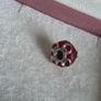 Pandora frosted red murano glass/hearts charm,very good condition hallmarked Image 5