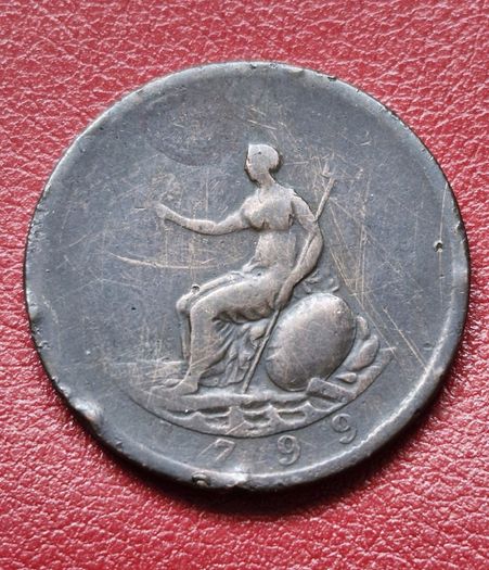 1799 George III  Half-Penny Coin
