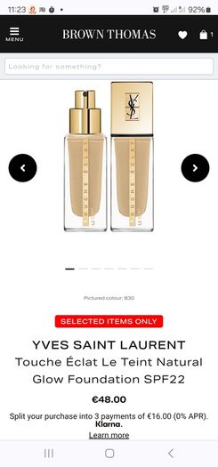 Brand New YSL Touche Eclat Le Teint Foundation B30 SPF22