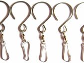5 Hanging Stainless Steel Swivel Hooks Clips For Garden Wind Spinner Sun Catcher