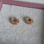 Pandora pave rose gold 14k plated charm clips   perfect condition Image 9