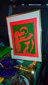 Rare vintage original Martin Monks artwork