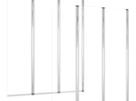 main image for ad Bath Enclosures 2 pcs 104x130 cm Tempered Glass Transparent