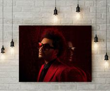 The weeknd singer printed picture on pvc foamex board