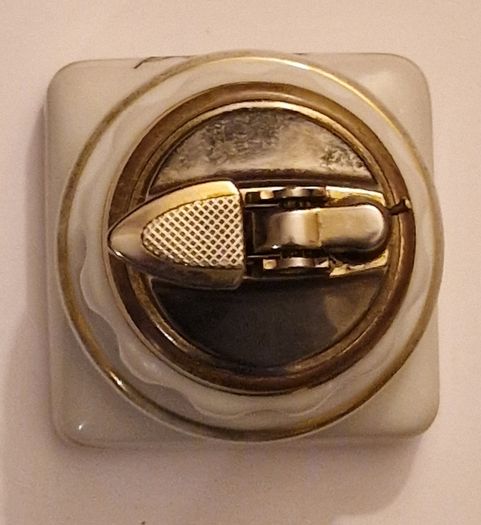 Vintage 1940s Mid-Century Floral Porcelain Table Lighter - Excellent Condition
