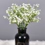 5Pcs Artificial Flowers, Fake Flowers Silk Plastic Artificial Gypsophila Realistic Flower Arrangements Wedding Decoration Table Centerpieces(White) Image 2