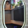LED Bathroom Mirror Oval Antifog Image 3