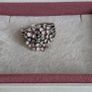 Pandora cherry blossom bouquet ring, size 58 some signs of wear on the back, as shown in the photos. Otherwise, no issues. Image 6