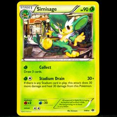 Simisage 7/99 Non Holo Rare Black and & White Next Destinies Pokemon Card