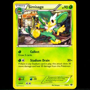 Simisage 7/99 Non Holo Rare Black and & White Next Destinies Pokemon Card
