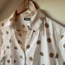 Gerry Weber Smart Coord Casual Set Champagne Crinkle Utility Jacket & Polka Dot Blouse Image 3