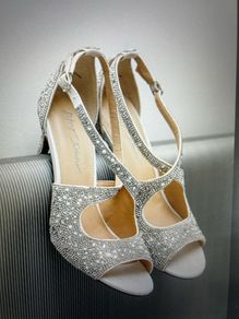 Ivory full sparkle wedding shoes. Jimmy choo dupes