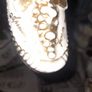 Two Old Large Victorian style Porcelain Shoes A Present from Rosses Point Made in Germany Image 2