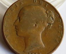 1839 Victoria Farthing Copper