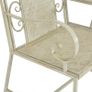 2 Seater Garden Bench 161 cm Steel White Image 5