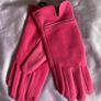 Elegant Pink Gloves with Scallop-edged cuff with TouchScreen compatibility Image 3