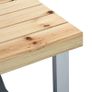 Folding Camping Table with 4 Seats Steel Aluminium Image 8