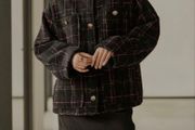 next wool mix collarless jacket size 18 postage included