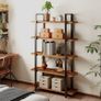 Bookcase Stable Standing Shelf with 5 Shelves  Levels sturdy storage Image 6